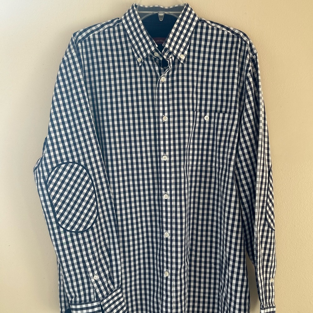Men's Black and White Checkered Shirt